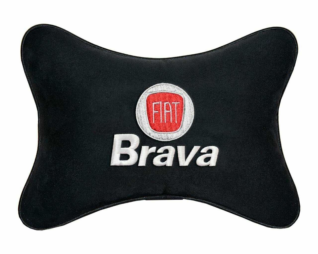 Подушка на подголовник черная алькантара FIAT Brava