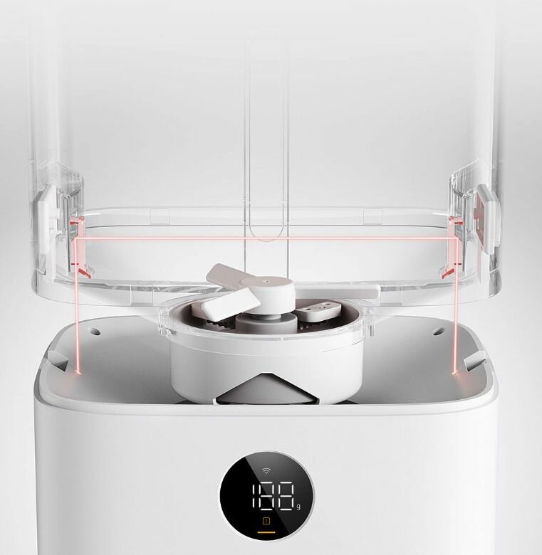 Изображение Умная автоматическая кормушка для животных Xiaomi Mijia Smart Pet Feeder 5L MJWSQ02(Mihome APP), Белый