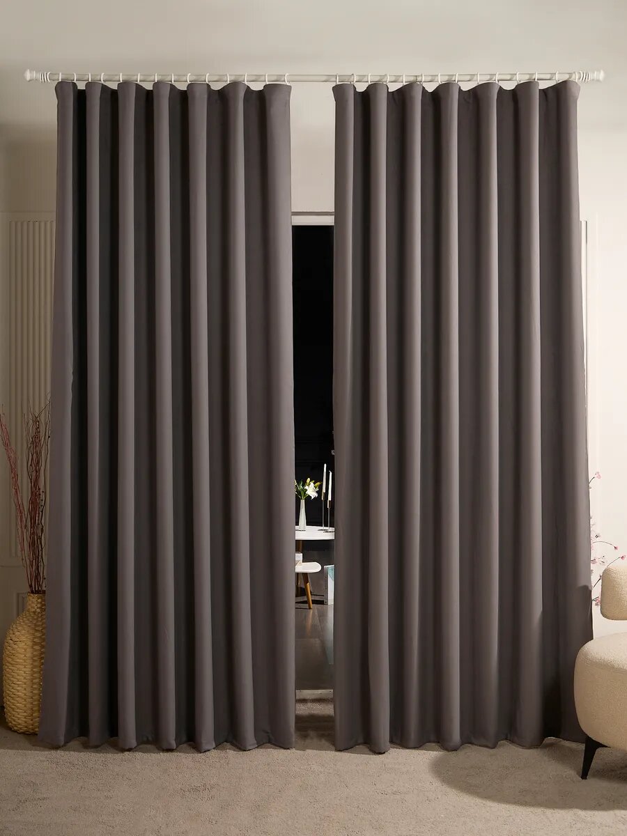 ШШторы для гостиной и спальни SANPA HOME,150х250 см, 2шт. на шторной ленте