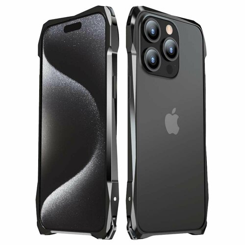 Металлический бампер корпус, совместимый с Apple iPhone 15 Pro Max (айфон 15 про макс), роскошный алюминиевый сплав роскошный алюминиевый сплав