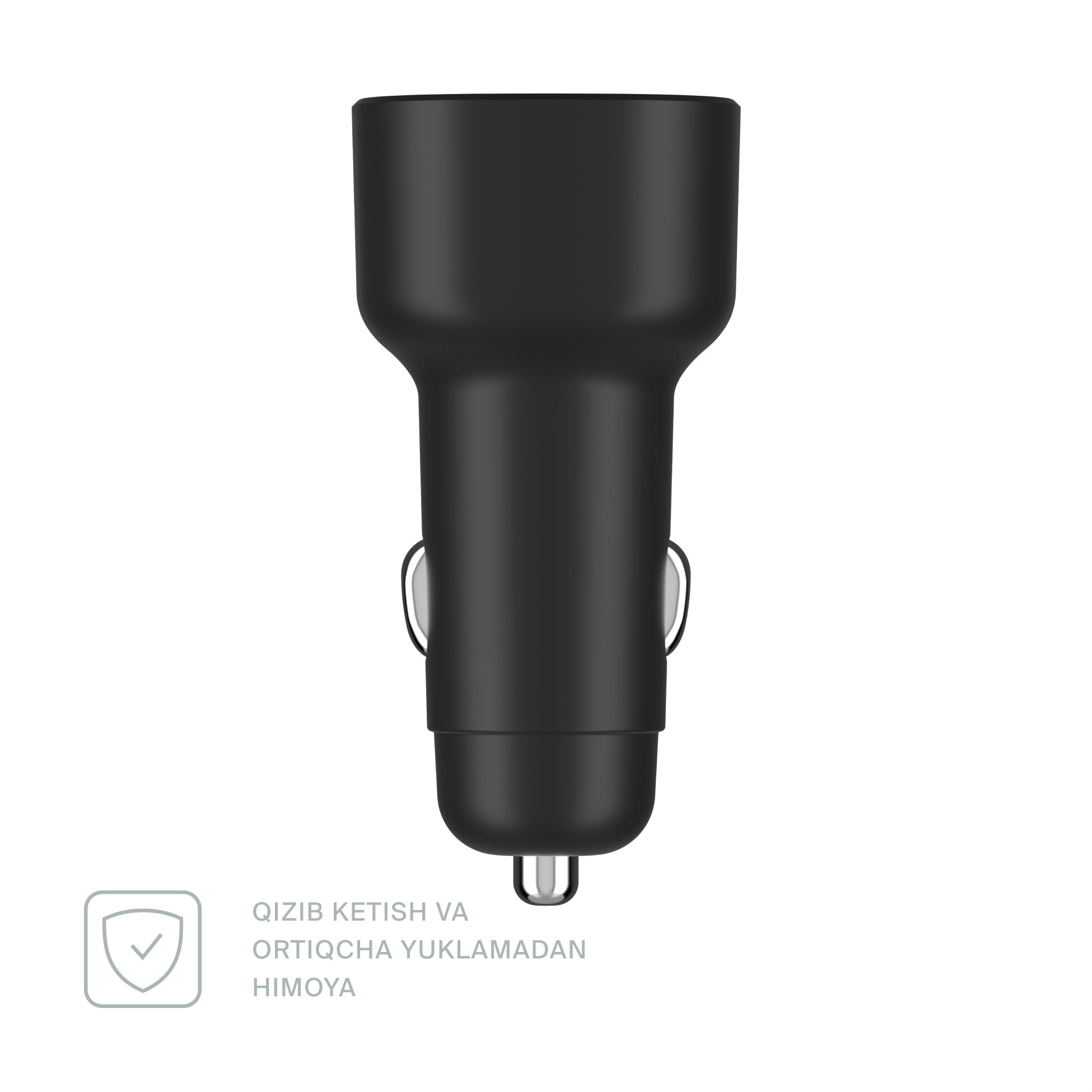 Автомобильное зарядное устройство Commo Knob 60 Вт 2xUSB Type-C — фото 1