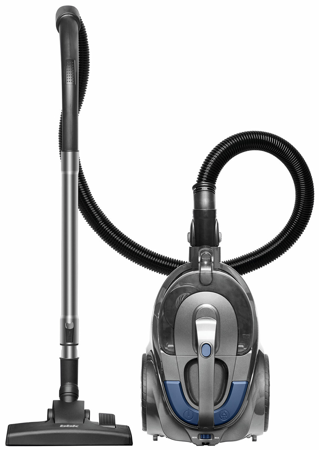 Пылесос напольный BBK BV1900 серый/синий