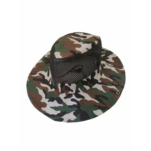 Шляпа мужская темно-коричневый хаки. Шляпа для рыбалки, охоты, камуфляжная