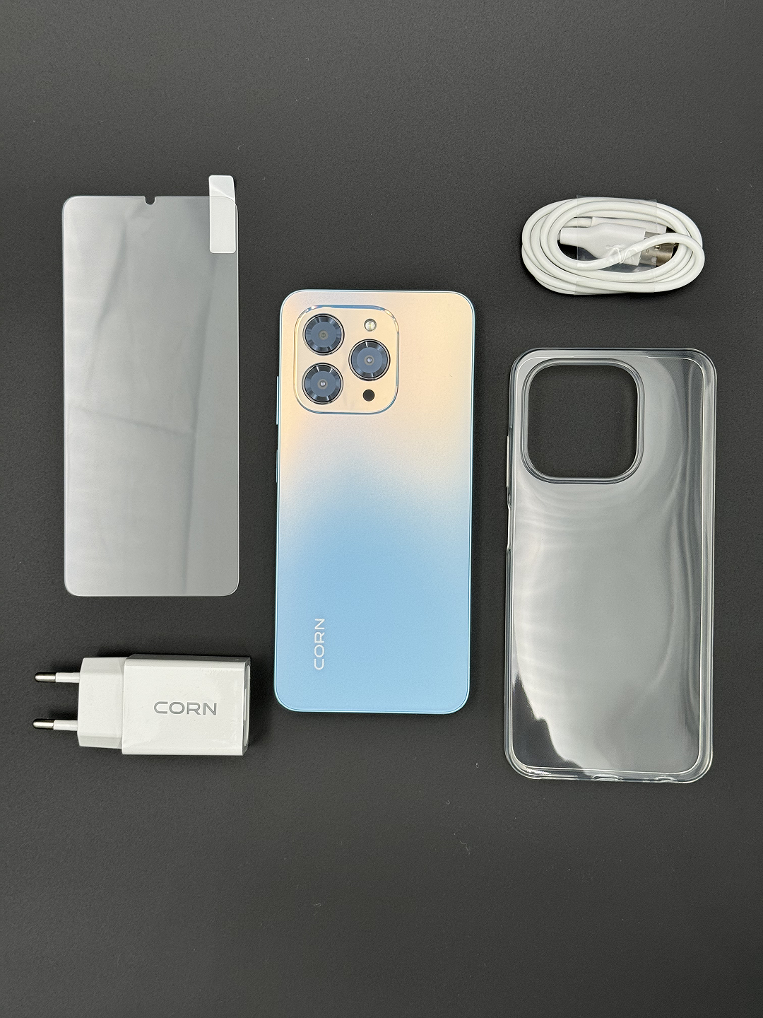Смартфон Coco Corn C16 Pro Max, 2 SIM, 5GB RAM, 2+3, 64GB, Face ID, наушники в подарок — фото 1