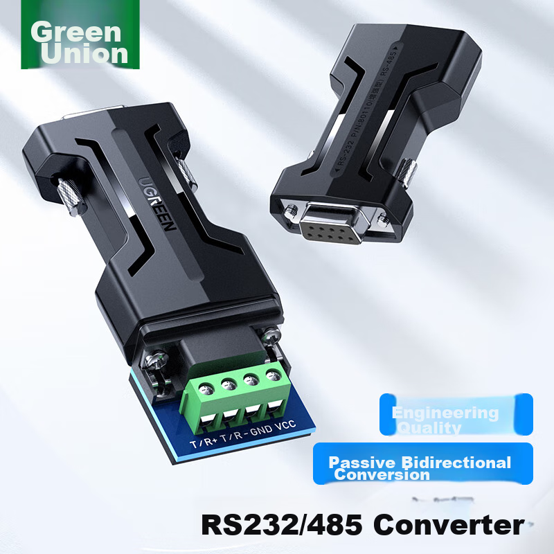 Lulian RS232 to RS485 Converter, Engineering-Grade Serial Communication Protocol Converter, 485 to 232 Bidirectional Conversion, Lightning And Surge Protection Type 70613