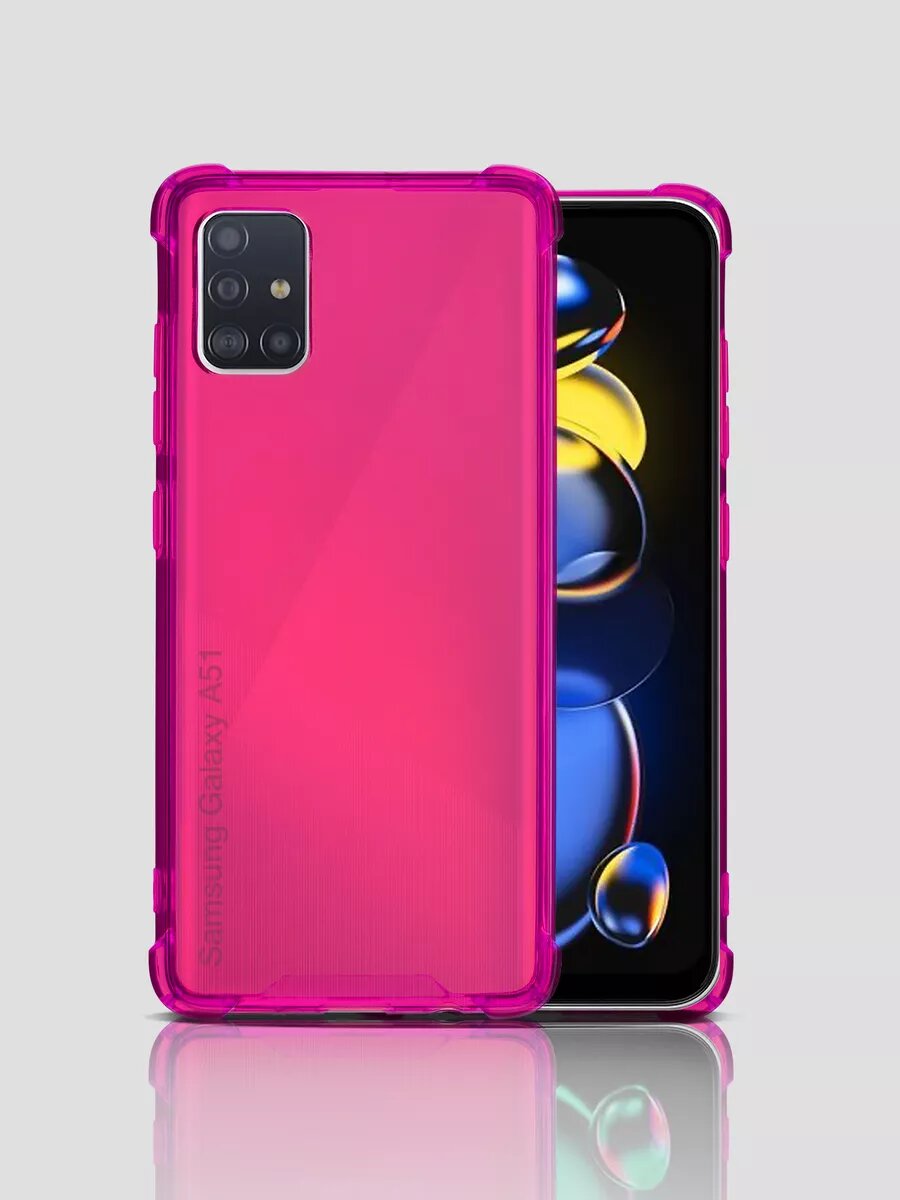 Чехол для Samsung Galaxy A51 прозрачный противоударный