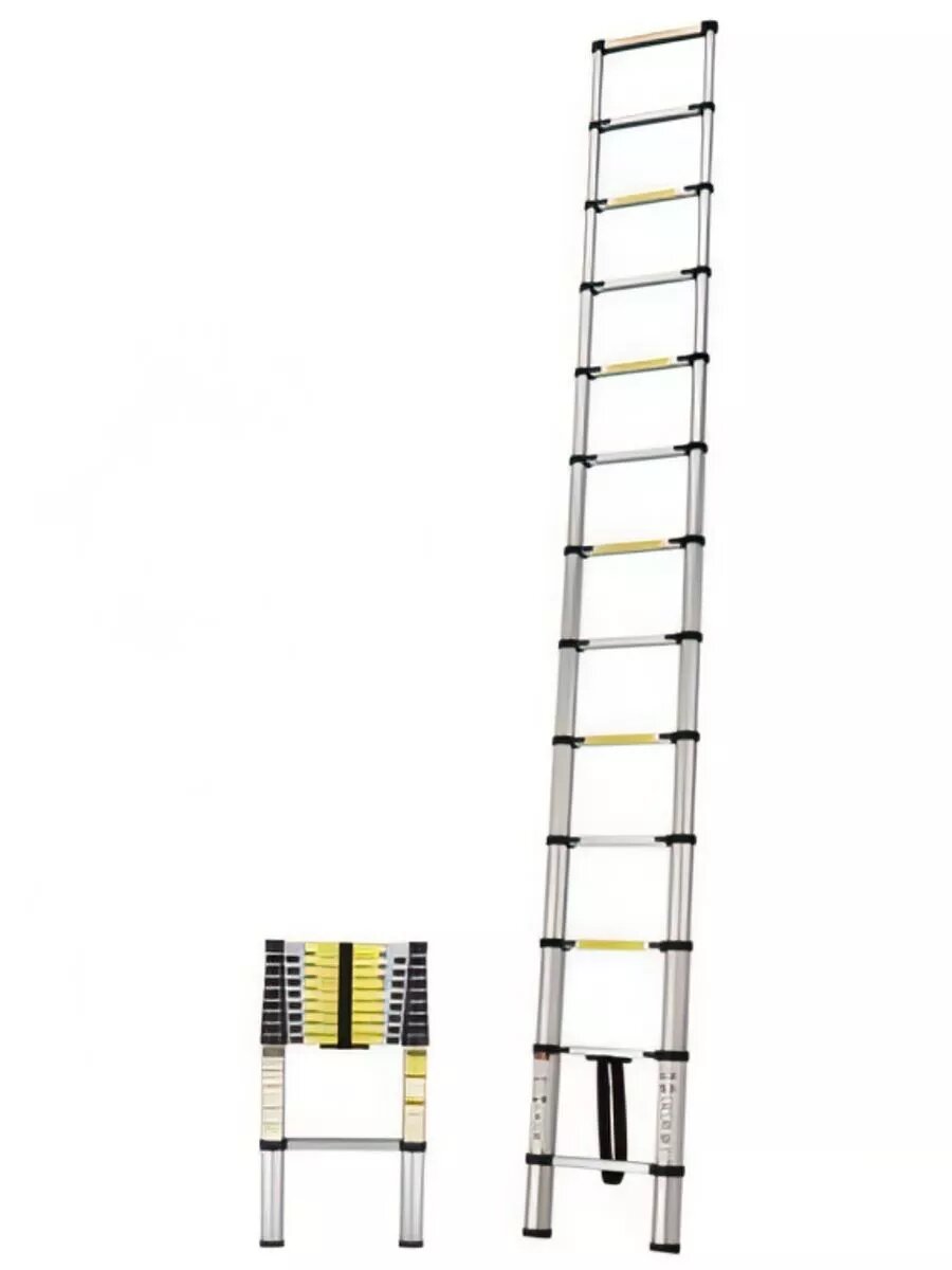 Лестница телескопическая 1-секц. алюм. 440см 15 ступ. 121кг STARTUL (ST9734-044)