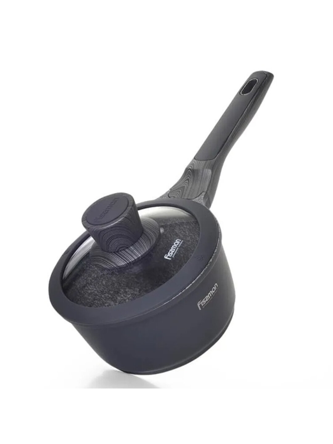 Сотейник с антипригарным покрытием и стеклянной крышкой FISSMAN PRESTIGE 5040, диаметр 16 см, универсальный