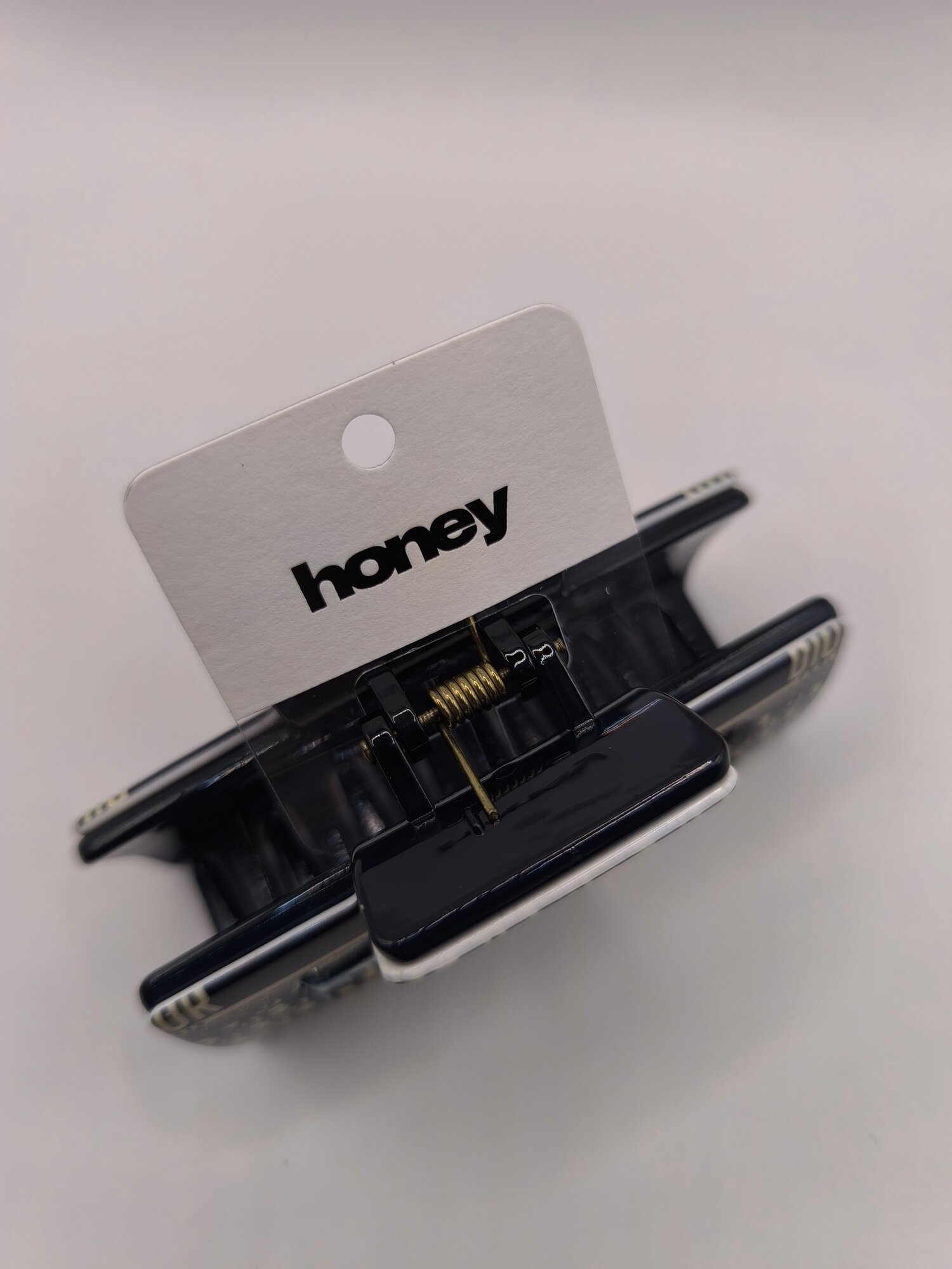 Заколка-краб, для волос, длина 8,5см, для девочек и девушек, пластик — фото 1