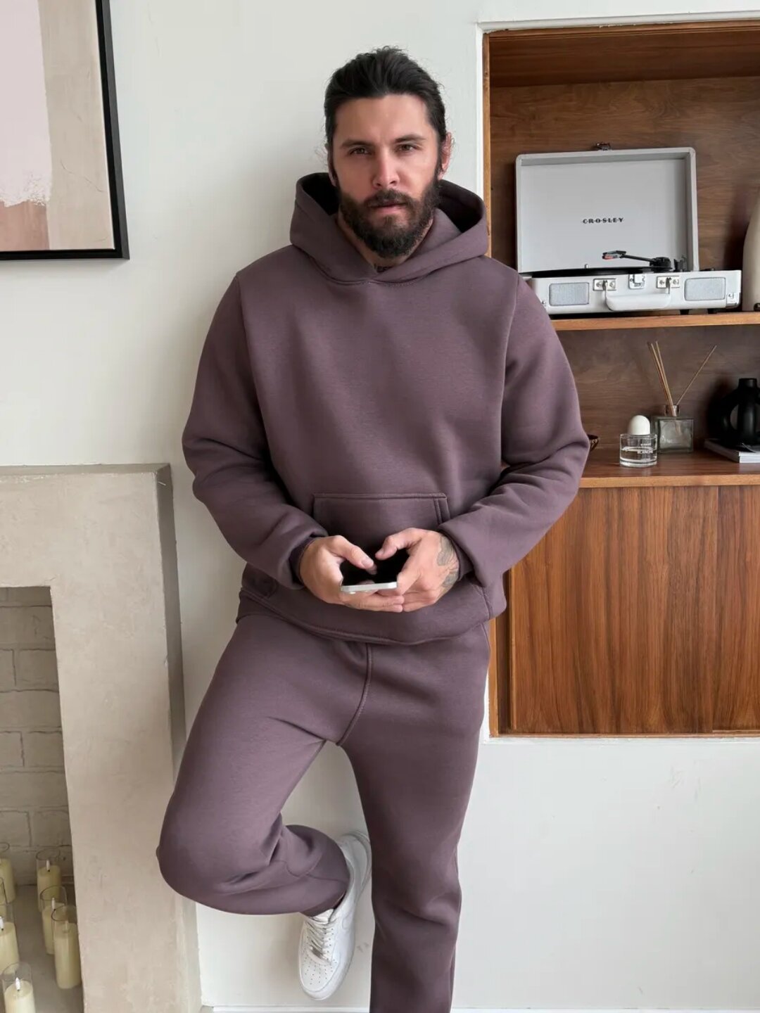 Комплект одежды  спортивный костюм со штанами, размер 52, лавандовый — фото 1