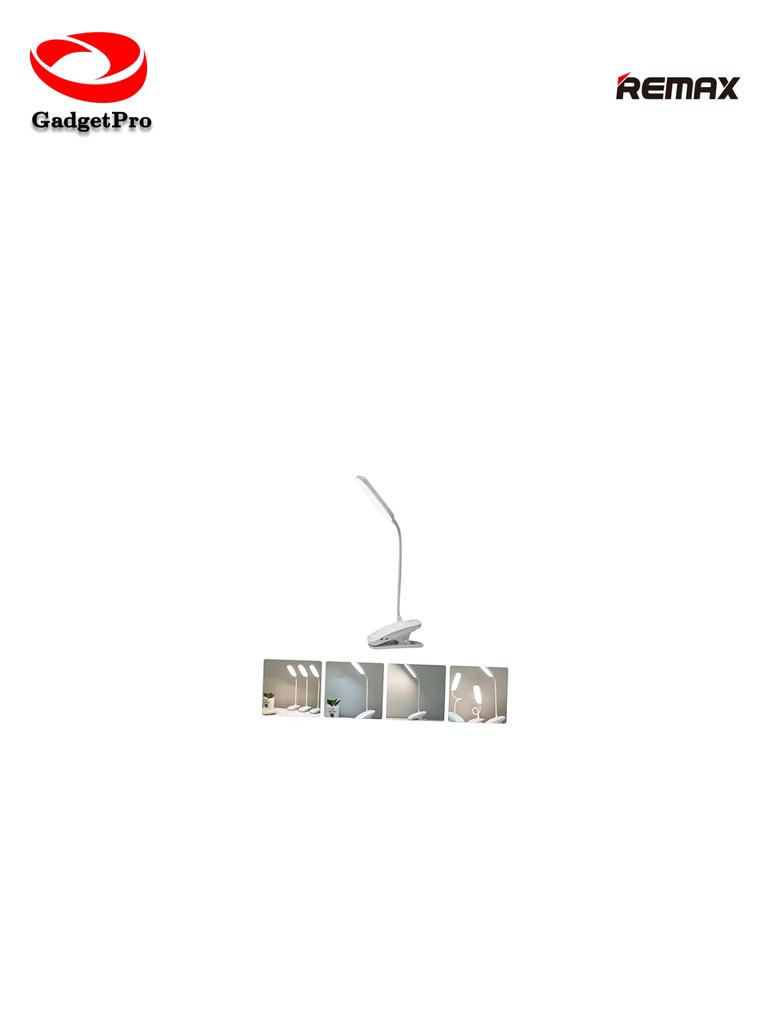 Настольная лампа Remax LED Eye Protecting RT-E195 - светодиодная, для защиты глаз, современный дизайн.