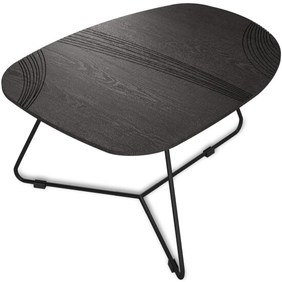 Столик Sheffilton журнальный SHT-CT52-2 сонора/черный муар