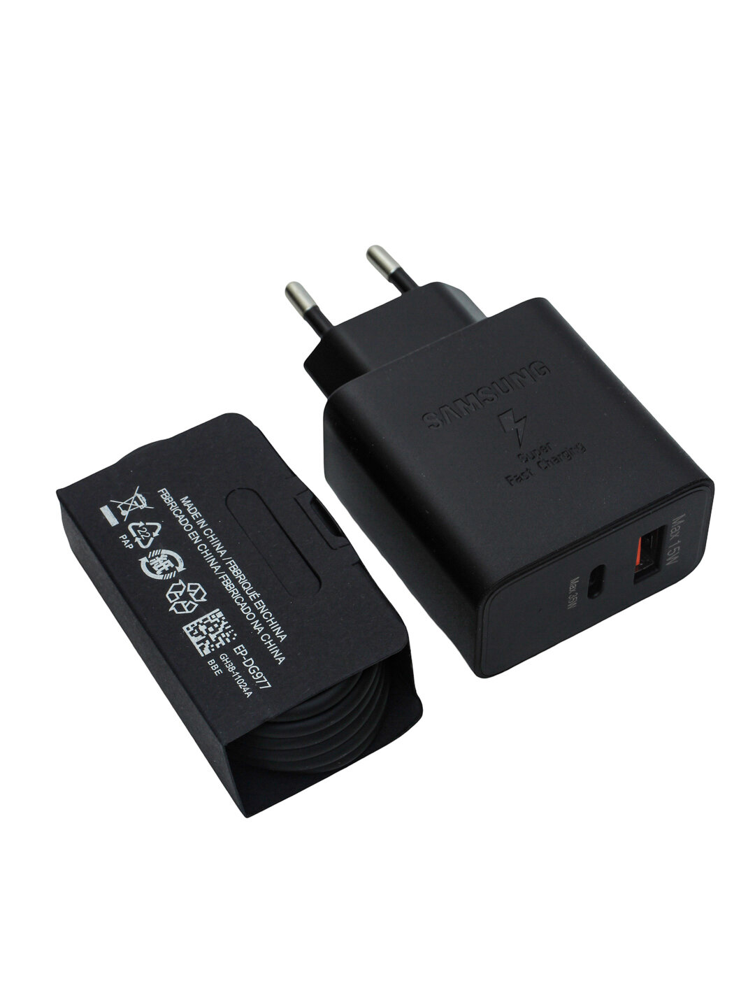 Зарядное устройство Samsung 35 Вт, кабель Type-C, быстрое зарядное устройство