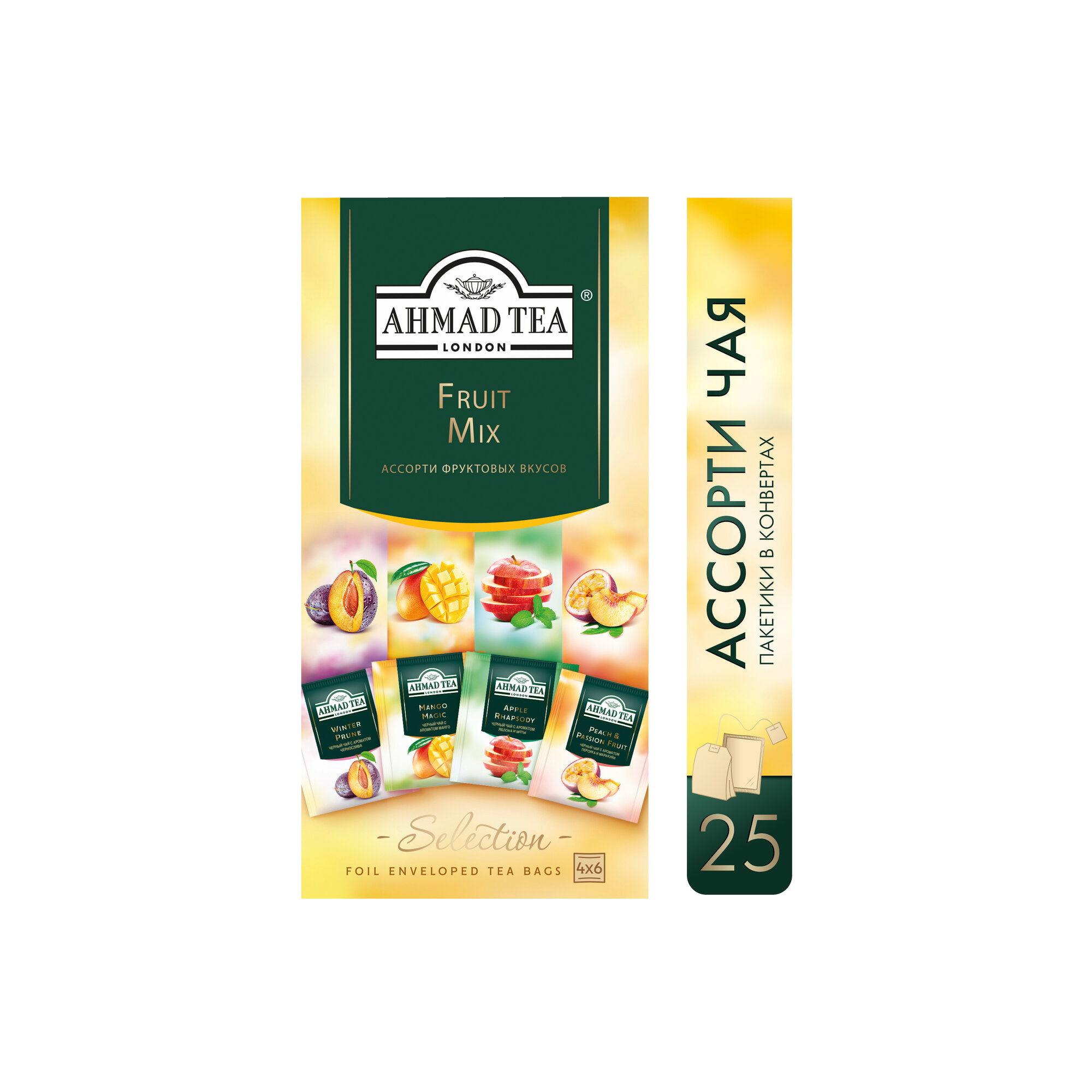 Чай Ahmad Tea Fruit Mix ассорти в пакетиках, 24 пак.