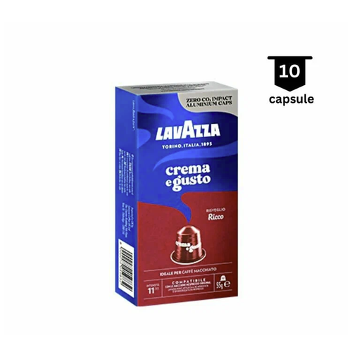 Кофе в капсулах Lavazza Crema e Gusto Ricco, 10 порций, 10 кап. в уп.