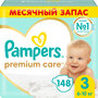 Pampers подгузники Premium Care 3, 6-10 кг