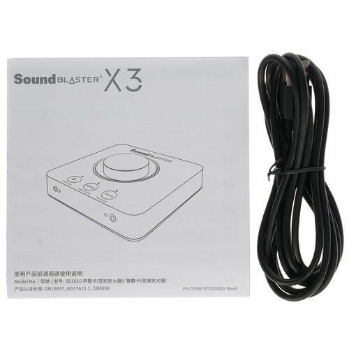 Звуковая карта Creative USB Sound BlasterX X-3 (SB-Axx1) 7.1 Ret - фото №17