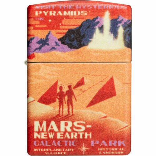 Zippo Зажигалка Mars Design 49634 красный матовый 1 шт. 1 шт. 56 г