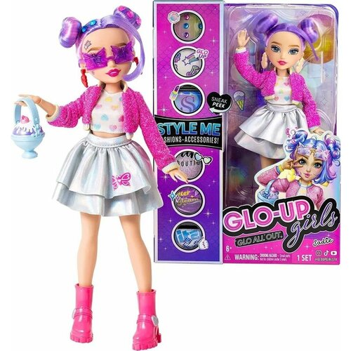 Кукла Glo-Up Girls Сэди 27 см FAR83012 розовый/фиолетовый