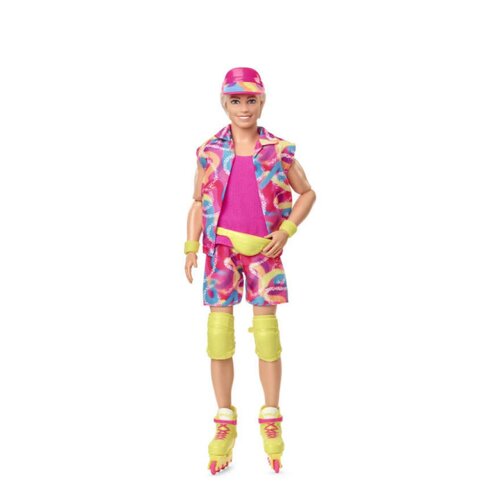 Кукла Mattel Ken Roller Skate, HRF28 розовый barbie the movie collectible doll margot robbie as barbie in plaid matching set барби марго робби в наборе в клетку hrf26
