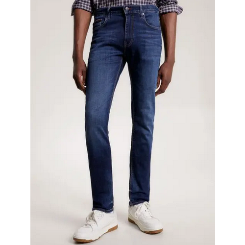 джинсы tommy hilfiger размер 33 34 [jeans] синий Джинсы зауженные TOMMY HILFIGER, размер 33/34, синий