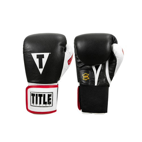 фото Боксерские перчатки title boxing gel world elastic black (14 унций)