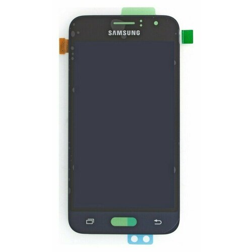 Дисплей для телефона Samsung J120F (J1 2016) в сборе с тачскрином Черный - (AMOLED, с регулировкой подсветки)