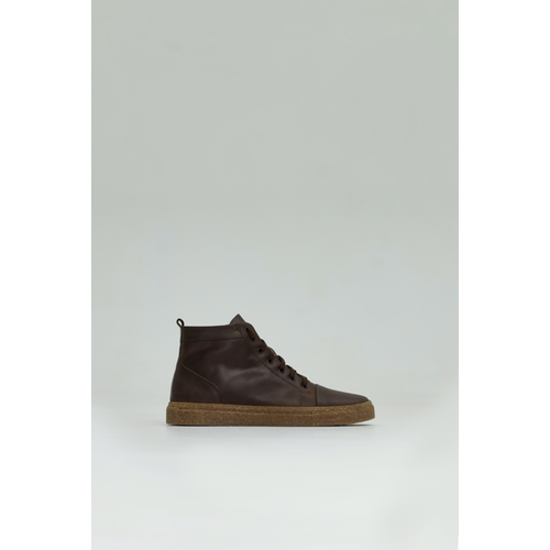 Кеды WACO W22, демисезон/зима, натуральная кожа, анатомическая стелька, размер 43, коричневый