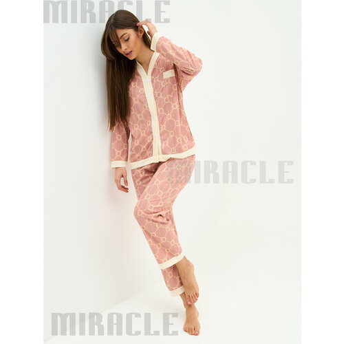 Пижама MIRACLE, размер XL, розовый пижама miracle размер xl черный