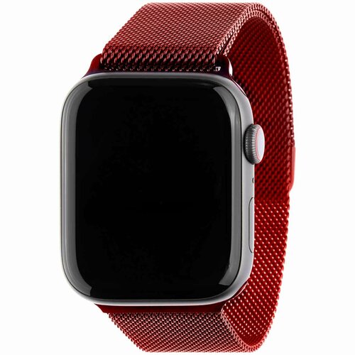 Ремешок InterStep MESH для Apple Watch 38mm&40mm, сталь, красный