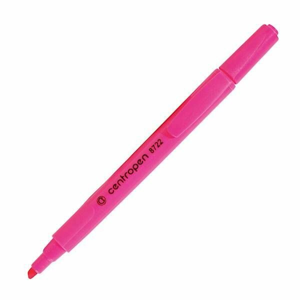 Текстмаркер Centropen "Highlighter", 1-4 мм, розовый скошенный (8722/01-53)