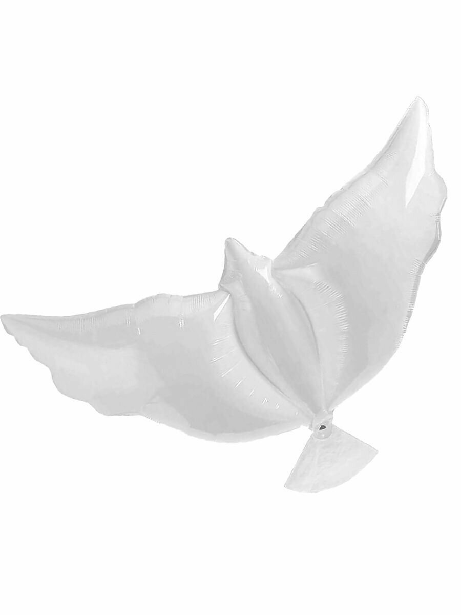 Воздушный шар фольгированный голубь, белый 86 см, МосШар