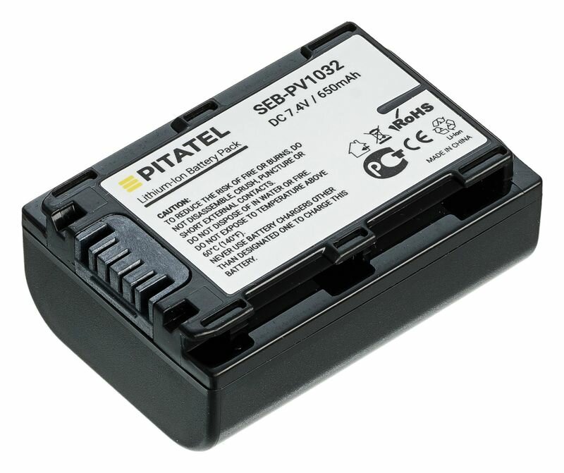 Аккумулятор Pitatel SEB-PV1032 для Sony DCR-DVD, HC, SR, SX, DSC, Alpha A230, A290, A330, A390, 650mAh