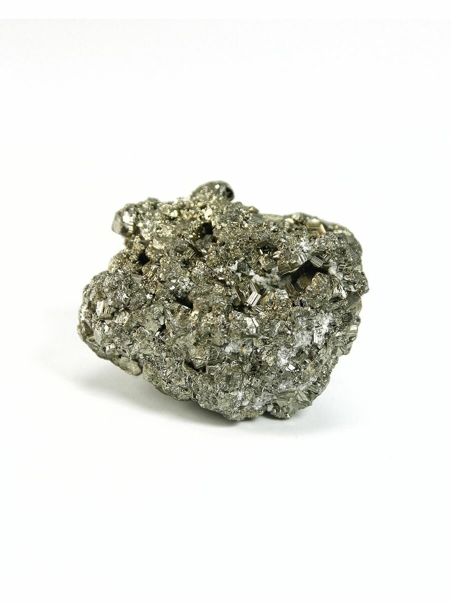 Пирит золотой - 2-3 см, натуральный камень, колотый, 1 шт - для декора, поделок, бижутерии