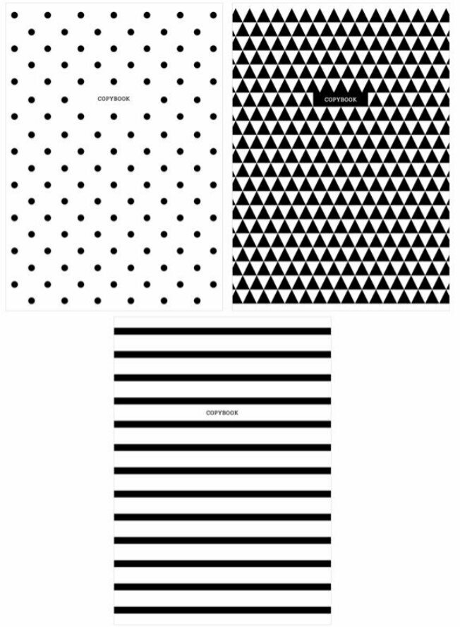 Тетрадь 96л, А4, клетка ArtSpace "Узоры. BW Pattern" 312151