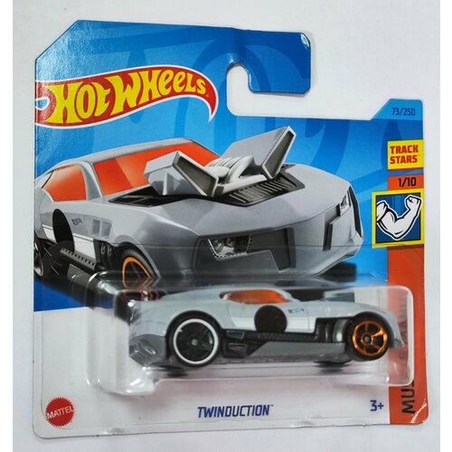 Hot Wheels Машинка базовой коллекции TWINDUCTION серая 5785/HKK88 машинка mattel hot wheels twinduction арт hkh22 5785 073 из 250