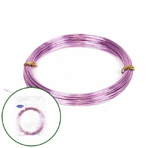 Проволока бонсайная светло-розовая 1мм10м 470₽