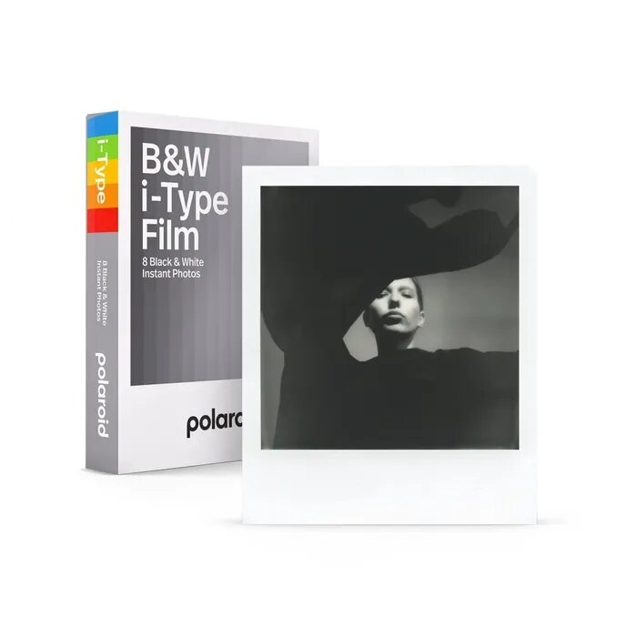 Картридж Polaroid i-Type B&W film, белые рамки, ч/б снимки, 8 шт