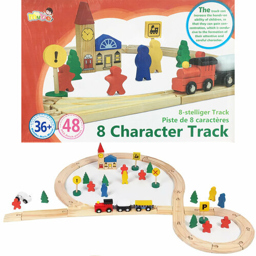 набор дорога без опасности железная дорога Детский игровой набор Orbit железная дорога 8 Character Track, 48 деталей