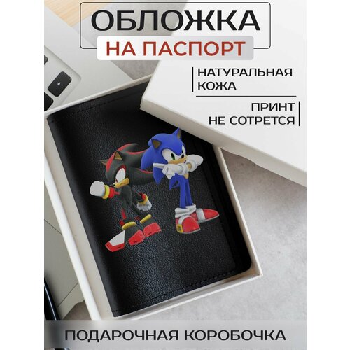 фото Обложка для паспорта russian handmade обложка на паспорт sonic op01903, черный