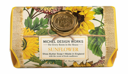 Парфюмированное мыло в бумажной обертке Michel Design Works Sunflower Large Bath Soap Bar