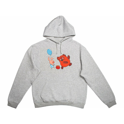 фото Толстовка , размер 2xl, серый союзмультфильм x oasis