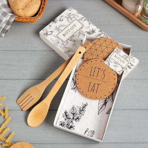 Набор подарочный Botany полотенце подставки кухонная ложка кухонная лопатка 1118₽