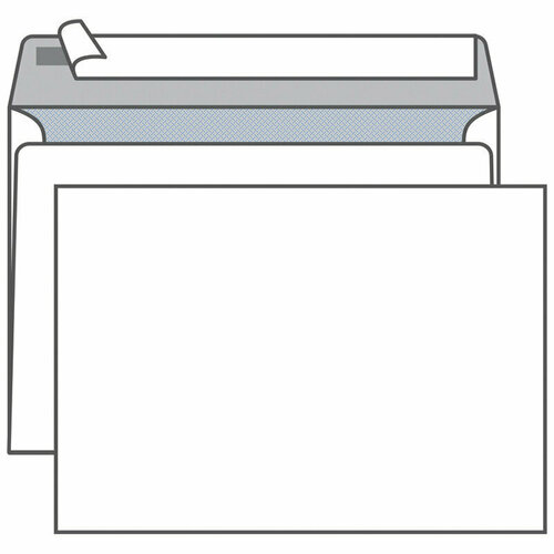 почтовый конверт c4 229 324 мм 50 шт Конверт C4, KurtStrip, 229*324мм, б/подсказа, б/окна, отр. лента, внутр. запечатка, 100 штук, 257772