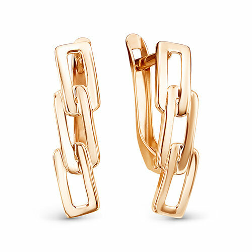 фото Серьги maskom, красное золото, 585 проба маском