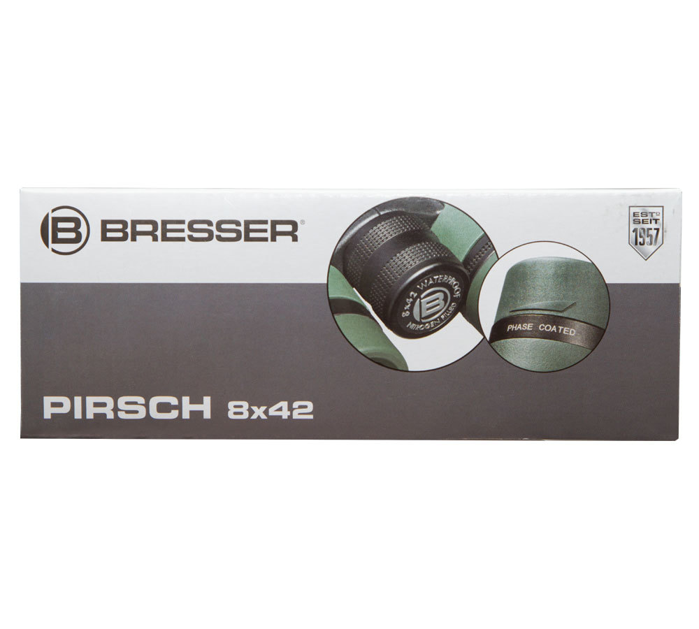 Бинокль BRESSER Pirsch , 8 - 8 x 42, Roof, зеленый - фото №8