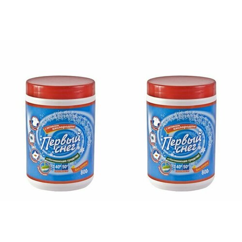 Первый снег Отбеливатель с активным кислородом, банка 550 гр, 2 шт