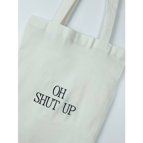 Сумка шоппер , белый, бежевый