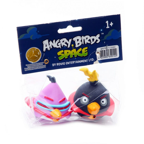 пластизоль gt7754 злые птички 3шт в тубе tm angry birds Набор из двух фигурок для ванной в блистере GT7755/1170084