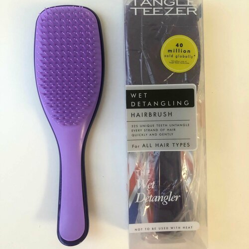 Цвета индиго расческа щетка для волос распутывающая Tangle Teezer с ручкой в подарочной упаковке